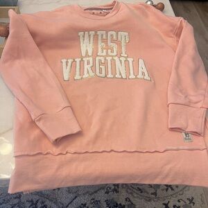 Pink WVU sweatshirt NWOT